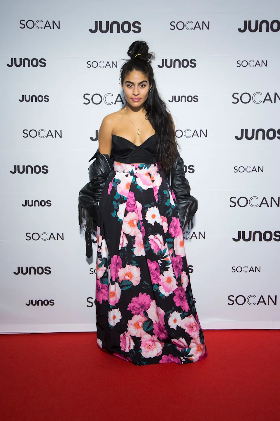VANCOUVER, BC - MARCH 24: Jessie Reyez attends the red carpet at the Juno Gala Dinner and Awards at the Vancouver Convention Centre on March 24, 2018 in Vancouver, Canada. (Photo by Phillip Chin/Getty Images)