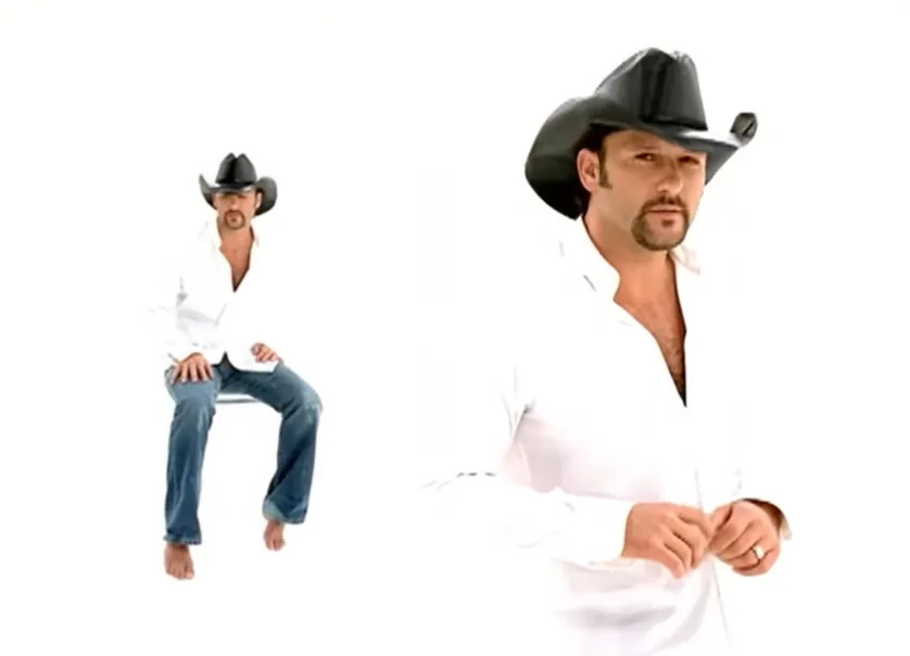 Screenshot from Tim McGraw - Live Like You Were Dying (Official Music Video) by Tim McGraw on YouTube. Used under fair use for editorial commentary