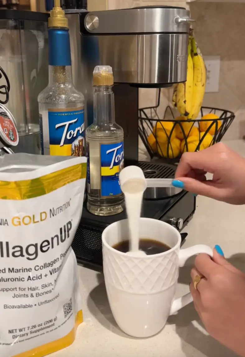The supplement can be enjoyed in coffee, juices or water (@californiagoldnutrition/TikTok)
