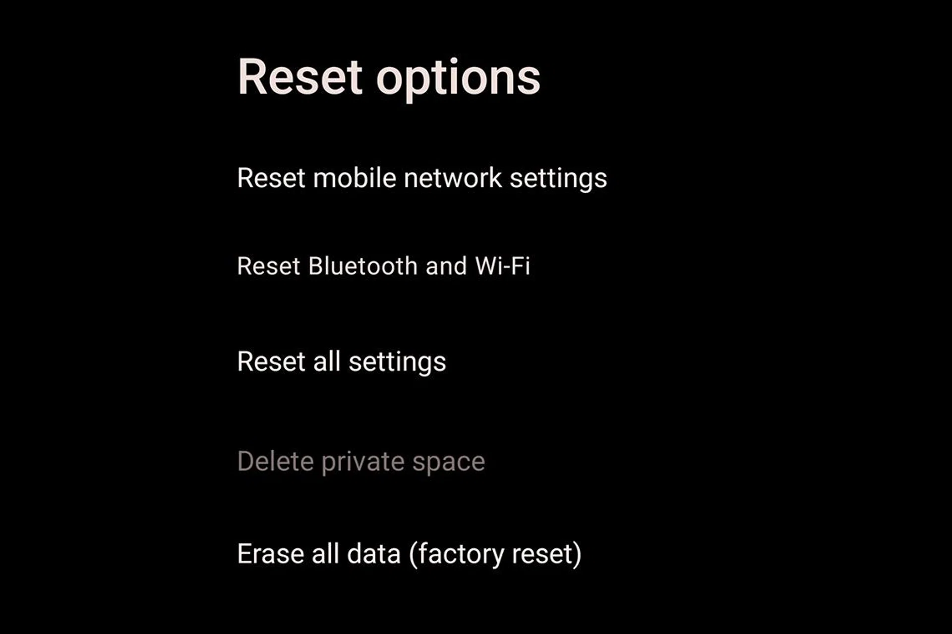 We don’t recommend doing this unless you have everything backed up. It’s more of a last resort option if your phone is plagued by malware or if an OS update went wrong.