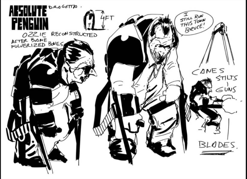 Absolute Batman the Penguin character design