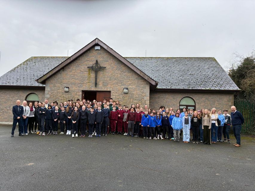 Primary School Students Voice Conference at Gorey Community School. Pictured is Pupils from St. Joseph's Primary School, Bunscoil Loreto, St. Kevins NS Tara Hill, Ballycanew NS, Riverchapel NS and Gorey Educate Together.