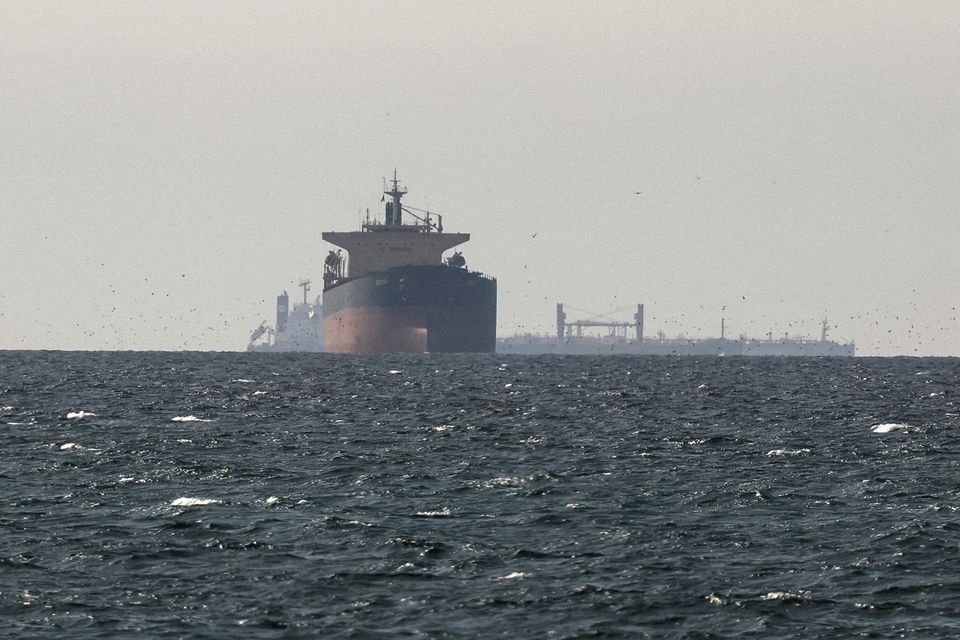 Tankers sail near the Strait of Hormuz amid the US-Israeli conflict with Iran. Photo: Reuters