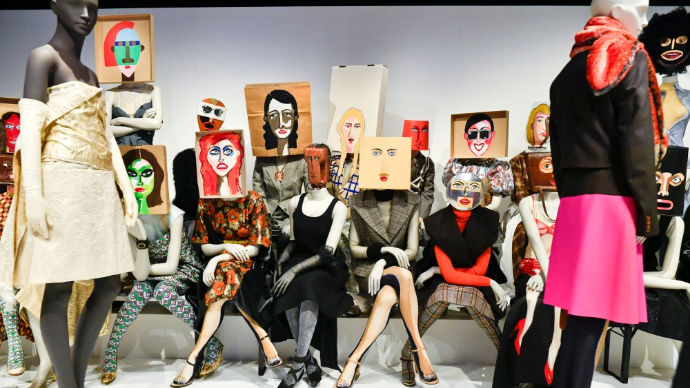 Dirk Van Saene's installation at "The Antwerp Six" exhibition at MoMu.