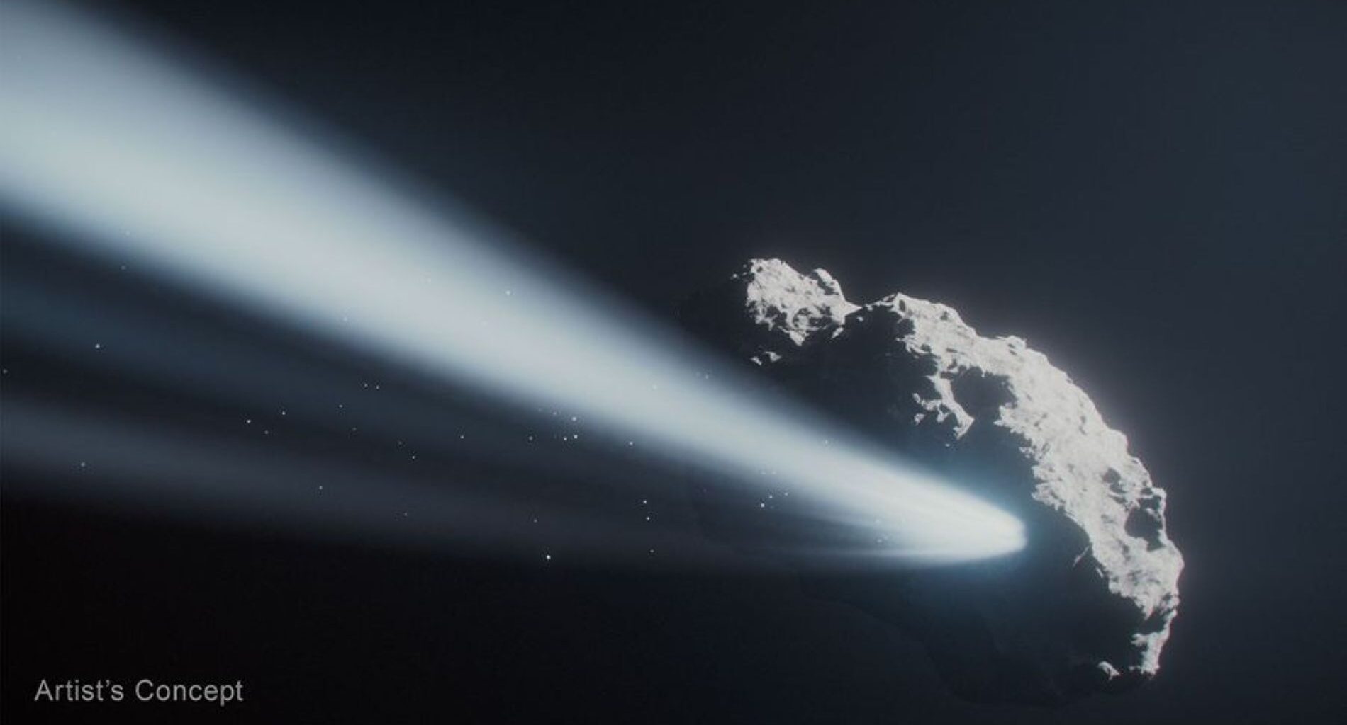 NASA found evidence the slow spinning of a small comet