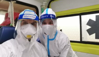 At the front line, with little room to breathe