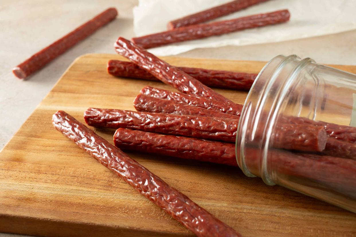 Meat sticks and jerky are considered processed meats.Credit: Photography By Tonelson / Getty Images
