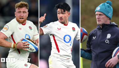 Chandler Cunningham-South and Ollie Chessum hug