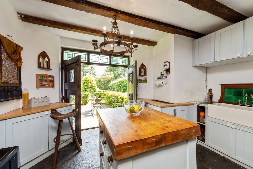 The kitchen at 3 Glanmore Castle, Devil’s Glen, Ashford, Co Wicklow