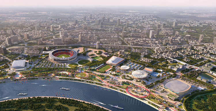BDP, Cox Architecture, and Collage Design Unveil a Sports District Around the World's Largest Stadium in India - Image 1 of 5