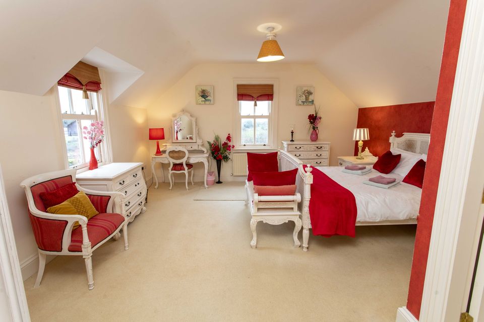 The master bedroom at Glasmor Country House, Ballyfinnane, Firies, Co Kerry