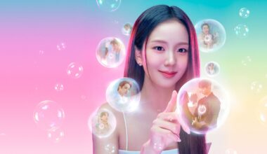 Seo Mi-rae (Jisoo) in the poster for Boyfriend on Demand