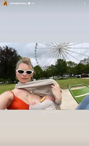 Behati Prinsloo with her sonCredit: Behati Prinsloo/Instagram