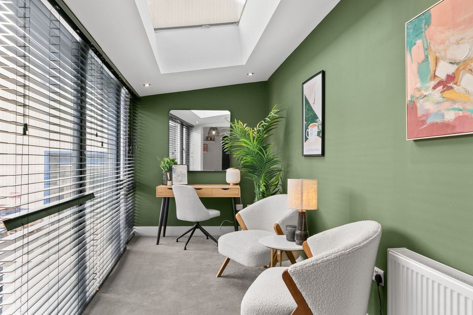 The seating area next to the courtyard at 17 Greenmount Terrace, Harold’s Cross, Dublin 6W