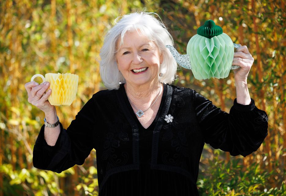 Fair City actress and National Host of Alzheimer’s Tea Day 2026, Úna Crawford O’Brien, pictured at The Orchard Day Care Centre at the launch of Alzheimer’s Tea Day 2026. 