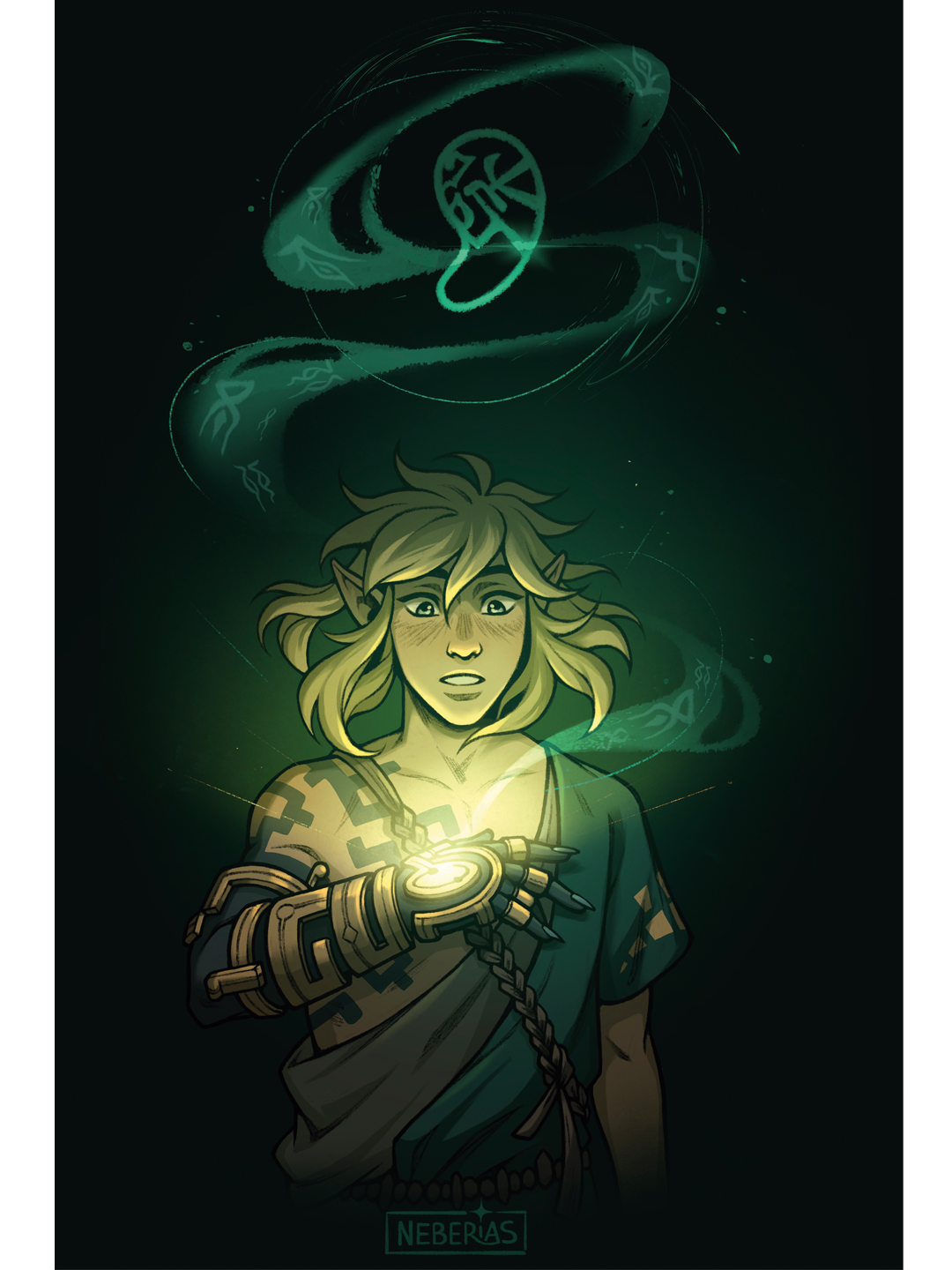 fan art of Link from Legend of Zelda