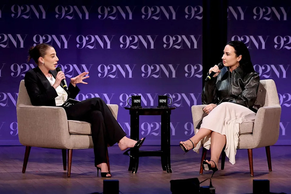 Eli Rallo and Demi Lovato at 92NY on March 17, 2026 in New York City.Credit: Jamie McCarthy/Getty