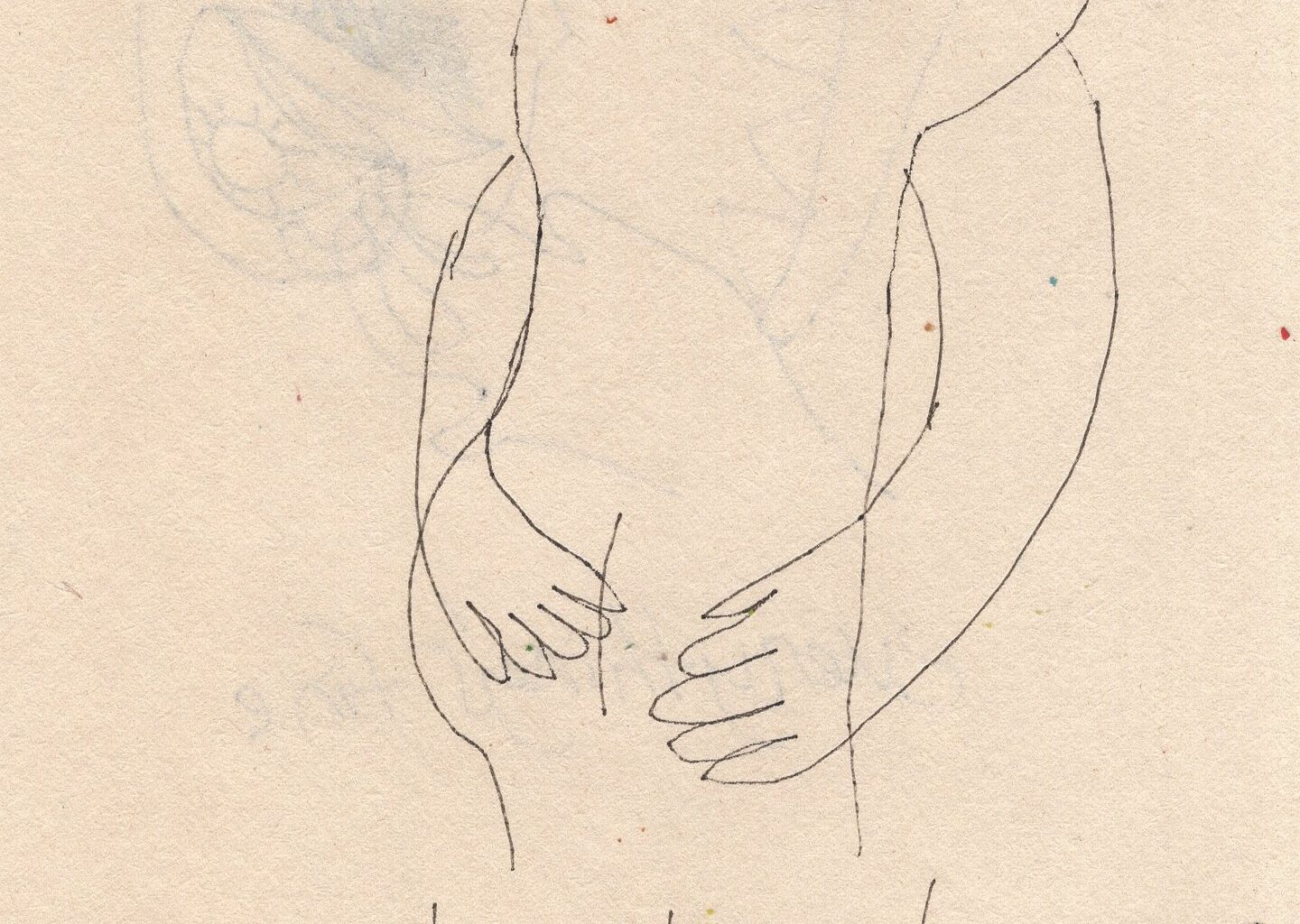 Christopher Mcholm’s child-like drawings are about first kisses, kissing each other and kissing forever