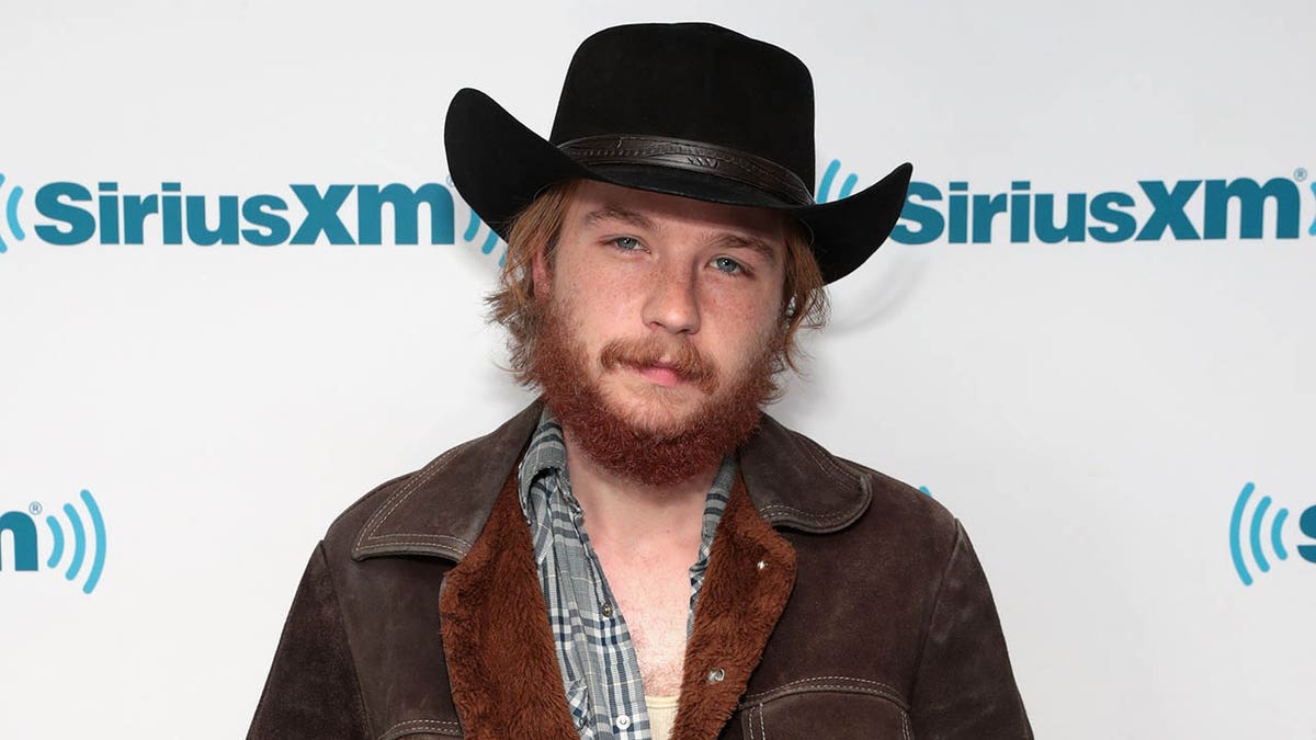 Colter Wall poses during a visit to the SiriusXM Studios in New York City.