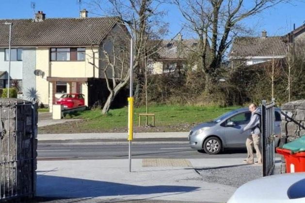 Bus stop erected by mistake in Galway city was blocking access to housing estate