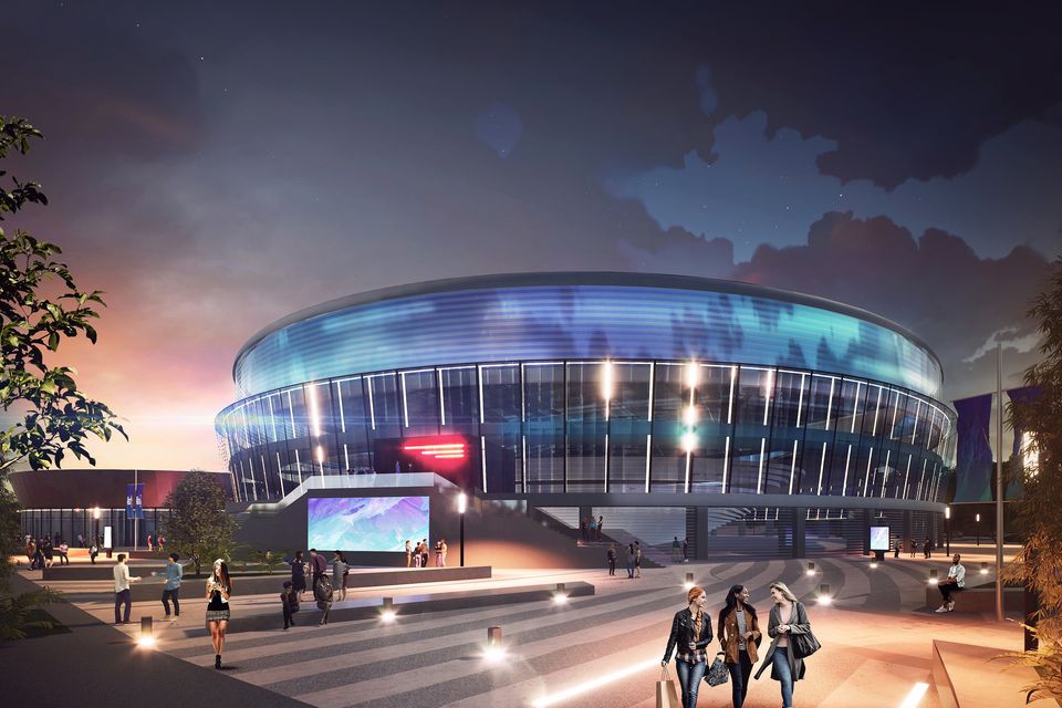 Artist’s impression of how Ireland’s first winter sports arena would look. It’s hoped the facility could be operational by late 2028 or early 2029