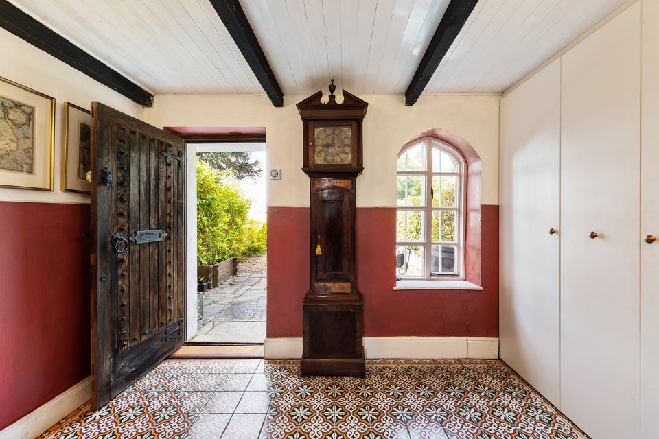 The entrance lobby at 3 Glanmore Castle, Devil’s Glen, Ashford, Co Wicklow