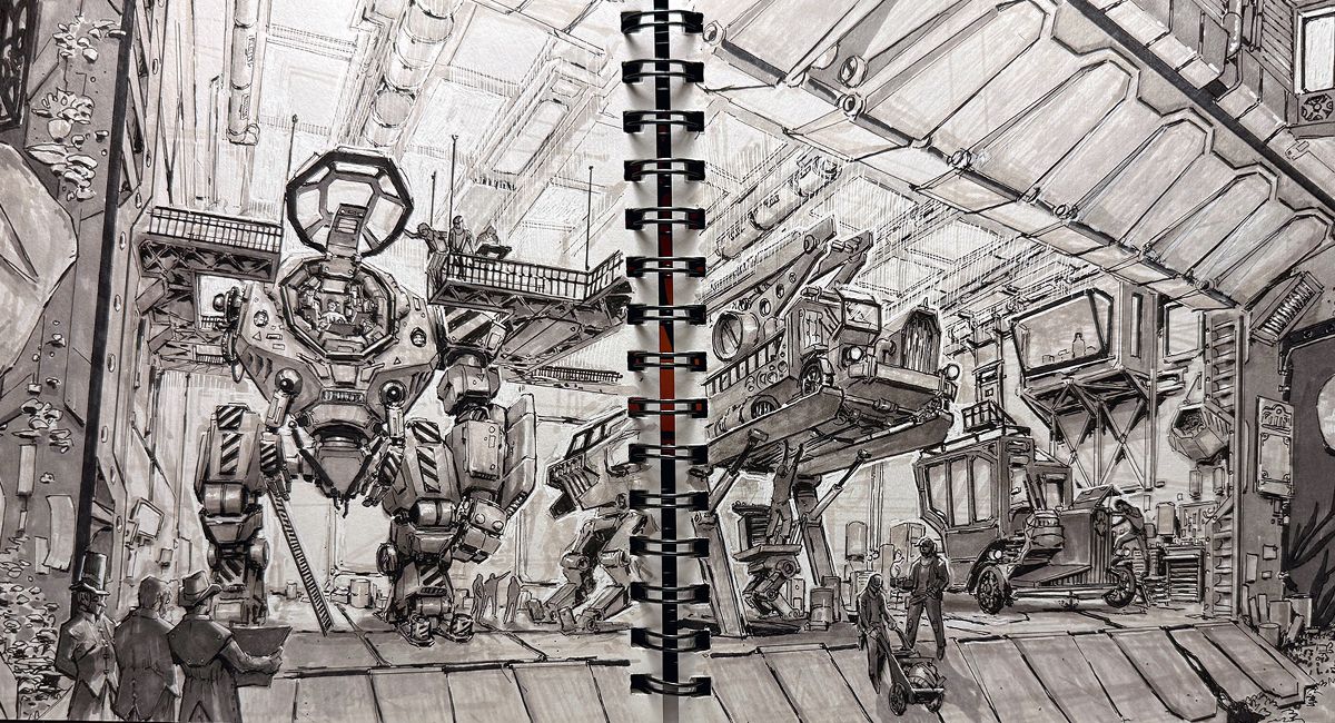 Why this video game artist still draws in a sketchbook with markers