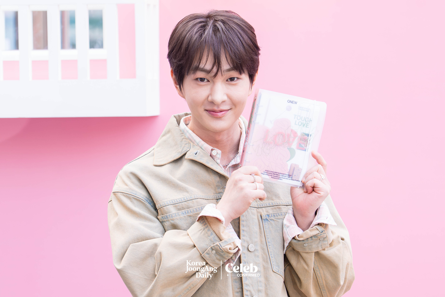Onew during a press event for the release of his fifth EP “Tough Love,” at Yeonghwa 104 in Seongdong District on March 9 [DANIELA GONZALEZ PEREZ]