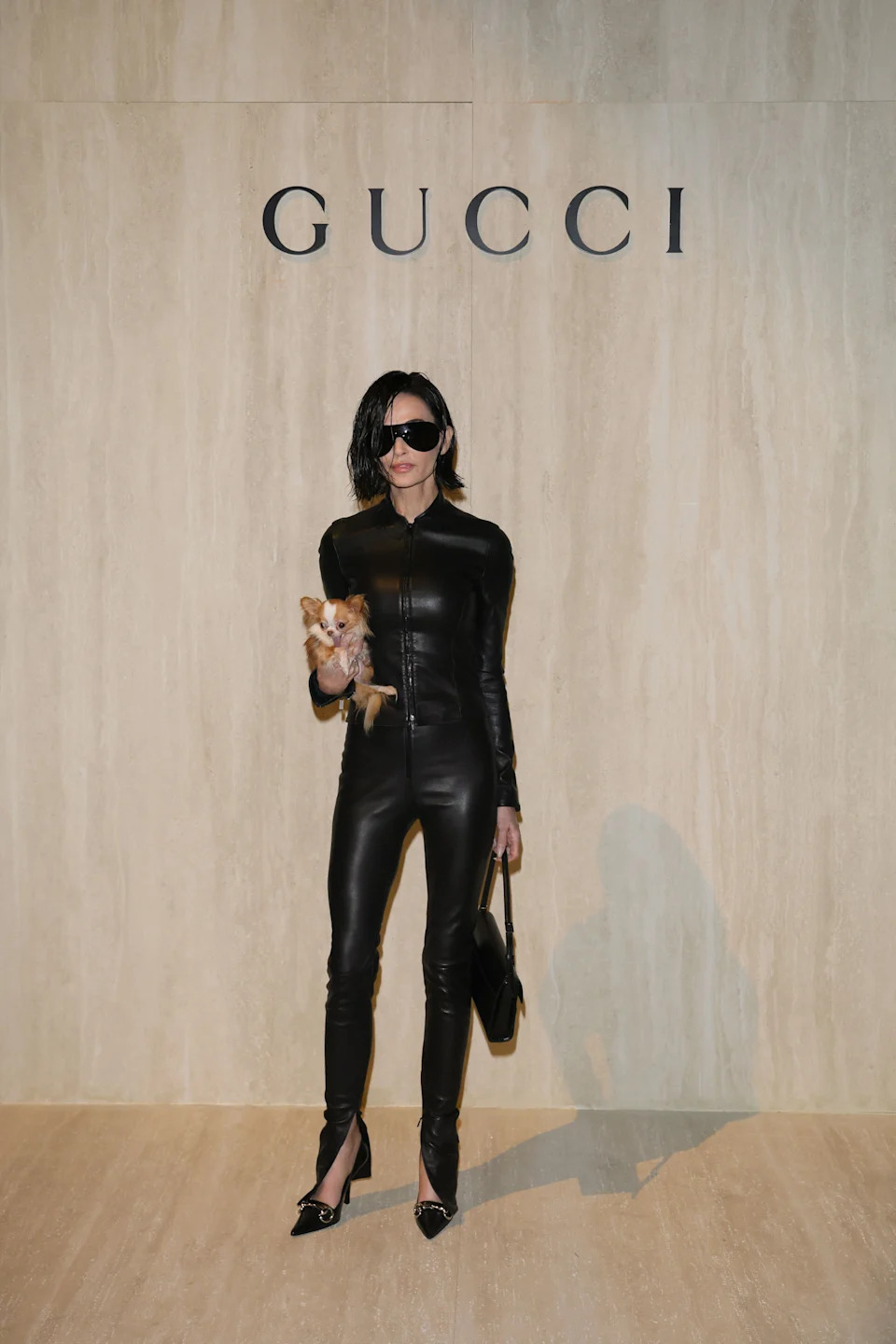 Demi Moore attends the Gucci FW26 Fashion Show at Palazzo Delle Scintille on February 27, 2026.