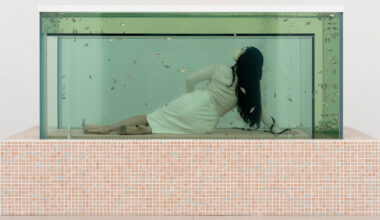 dreamlike aquarium invites visitors to lie within at thaddaeus ropac
