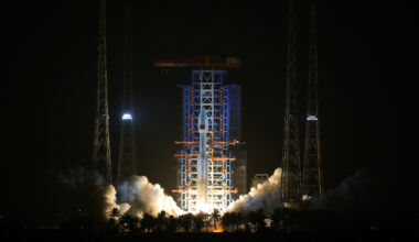 China successfully launched a Long March-8A carrier rocket from the Hainan commercial spacecraft launch site on March 13, 2026, and successfully placed the payloads, the 20th group of low-orbit internet satellites, into the preset orbit. Photo: IC