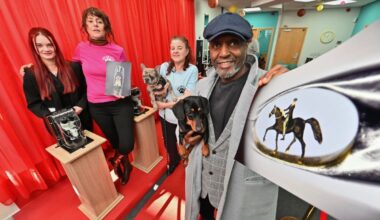The tiny Peaky Blinders figure in the eye of a needle