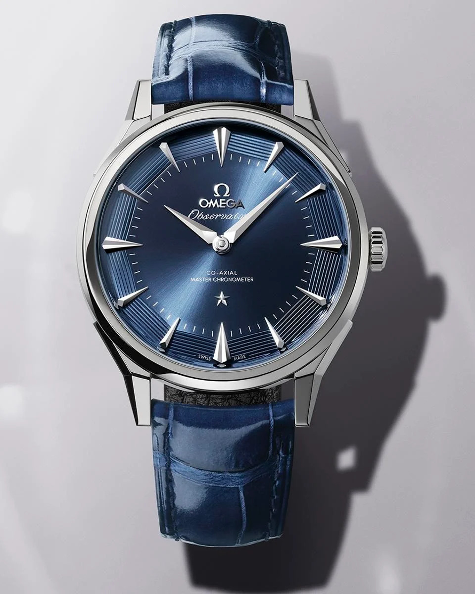 One of the four stainless steel versions of the Omega Constellation Observatory. 