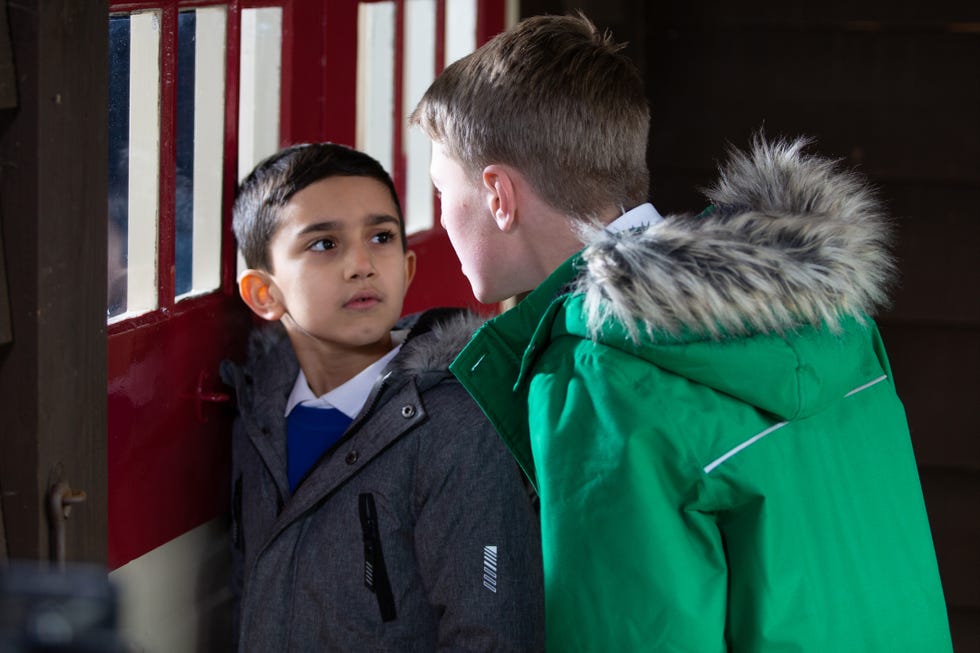 Archie Breckle and Arthur Thomas in Emmerdale Archie Breckle and Arthur Thomas in Emmerdale