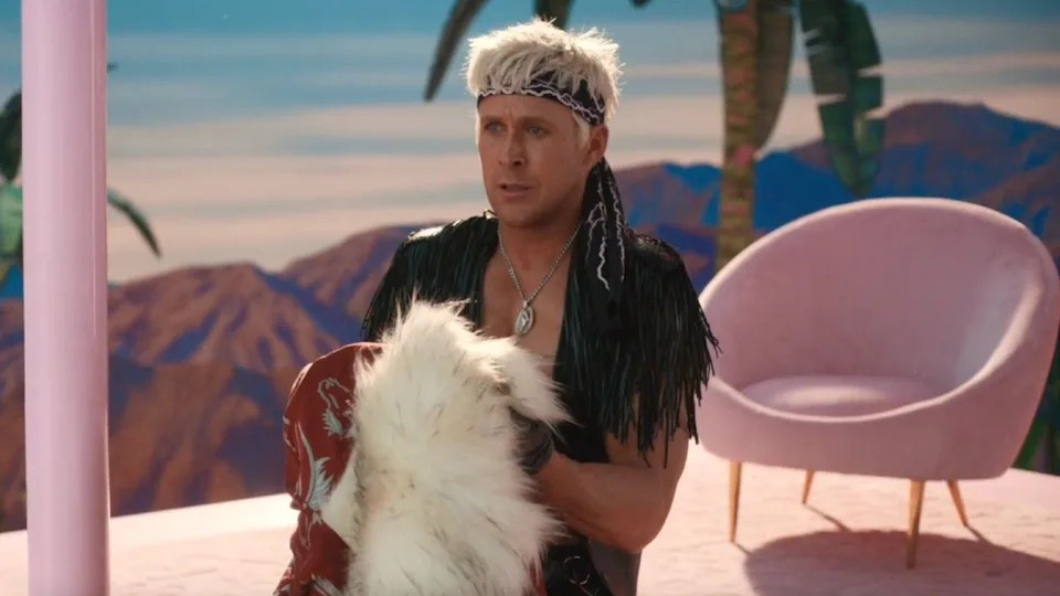  Ken dramatically having a realization while holding a mink. . 