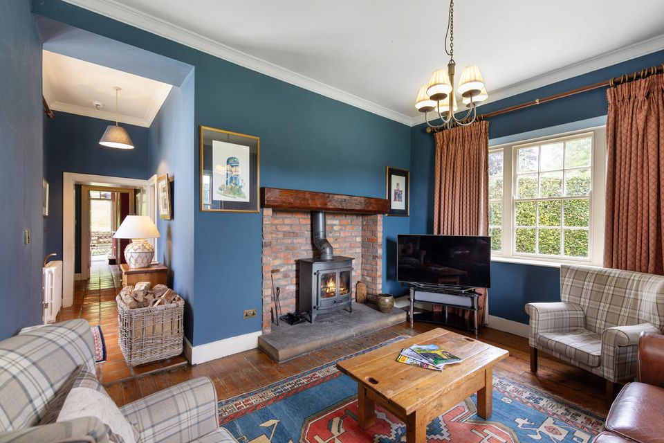 A sitting room at Ely Lodge, Enniskillen, Co Fermanagh