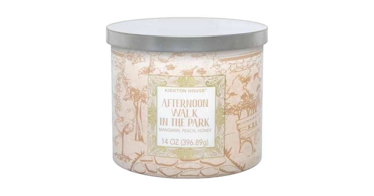 3-wick candle afternoon walk in the park