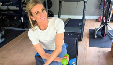 Gabby Logan does this exact 7-move full-body circuit to stay 'strong and lean' at 52