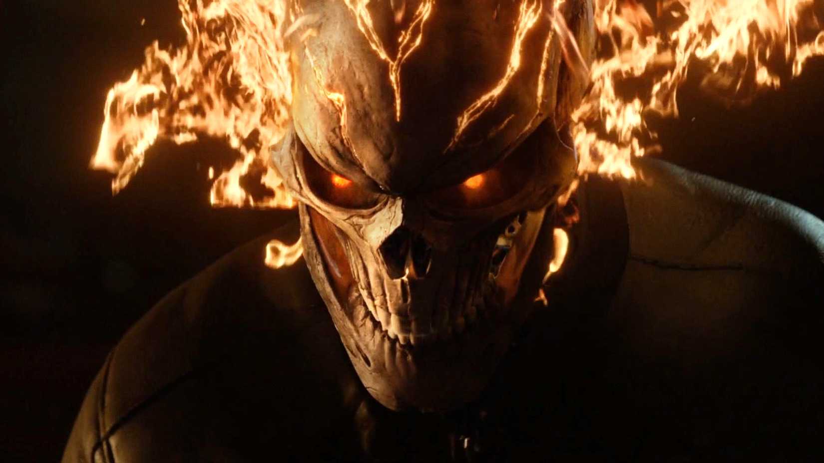Gabriel Luna's Robbie Reyes transforms into Ghost Rider wearing a leather jacket in Agents of SHIELD