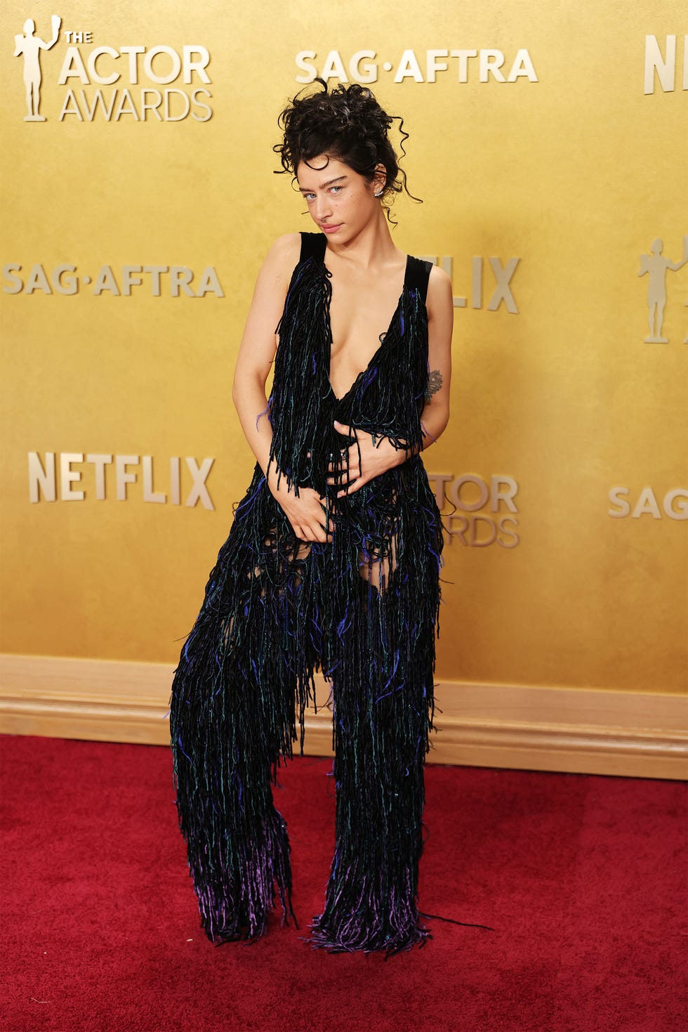 los angeles, california march 01: odessa a'zion attends the 32nd annual actor awards at shrine auditorium and expo hall on march 01, 2026 in los angeles, california. (photo by neilson barnard/getty images)