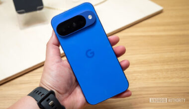 google pixel 10 in hand back indigo