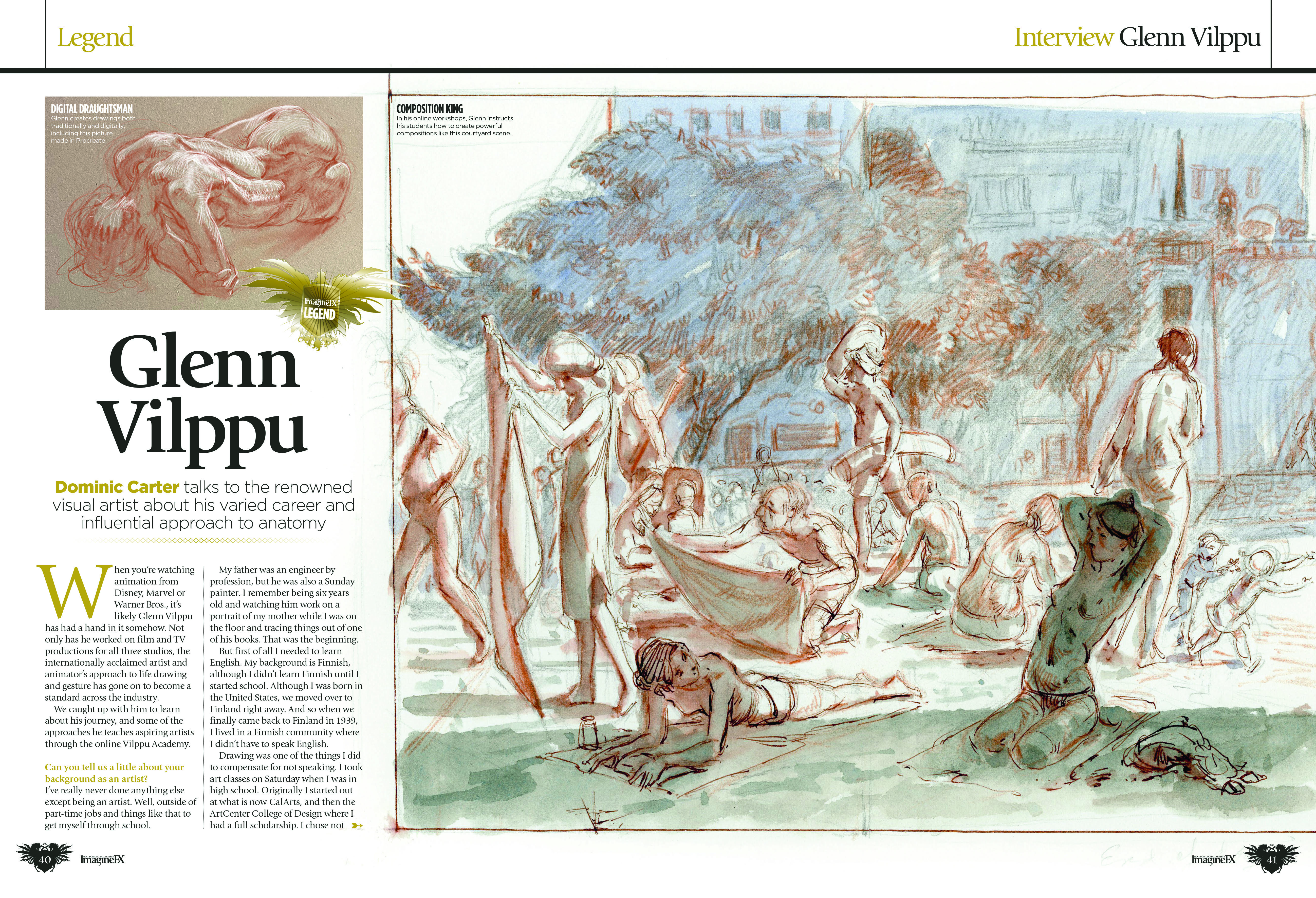 Pages from ImagineFX magazine