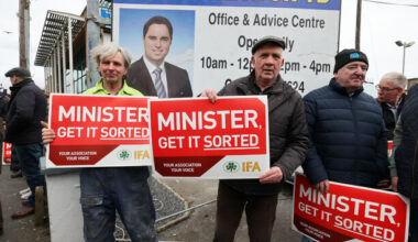 Farmers protest outside Agriculture Minister’s constituency office over Bord Bia dispute - The Journal