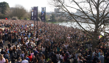Crowds protest at UCD in solidarity with abuse survivors after explicit image of student shared - The Journal