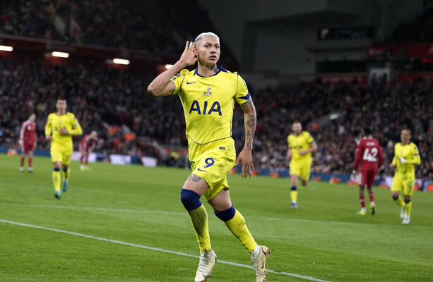 Richarlison's late equaliser at Liverpool earns Spurs their first point under Igor Tudor