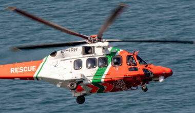 Long-range rescue mission airlifts crew member from ship in 'challenging' conditions