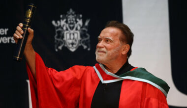 Arnold Schwarzenegger receives honorary degree from Ulster University