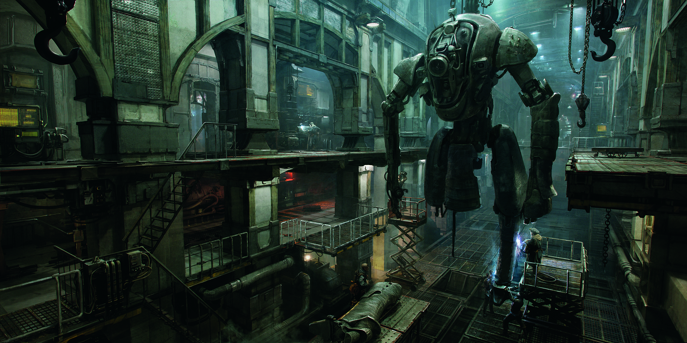 Post-apocalyptic environmental concept art