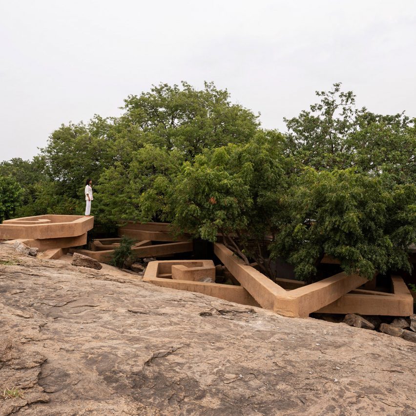Home in India with a snaking roof