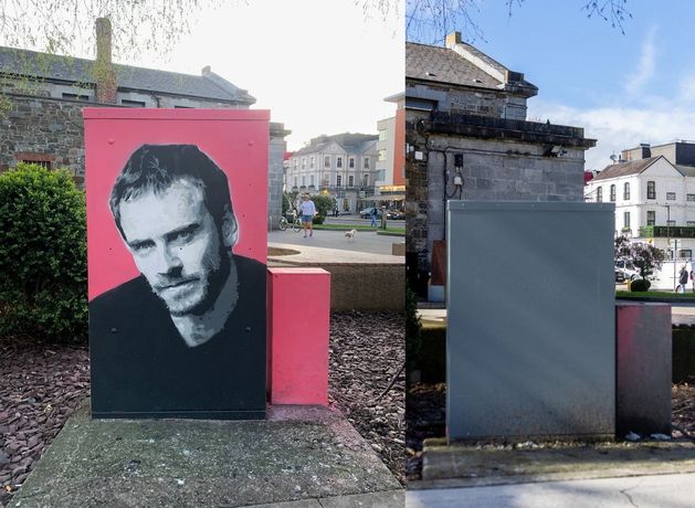 Kerry artist questions ‘brainless’ decision to remove mural of Michael Fassbender from Killarney